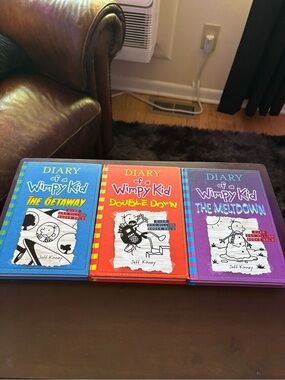 Diary of a Wimpy Kid Hardcover Book Bundle 3 Books with Childhood Nostalgia